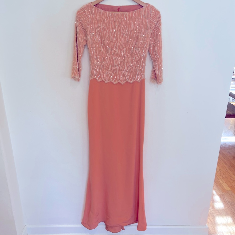 Custom Made Peach Gown - image 2